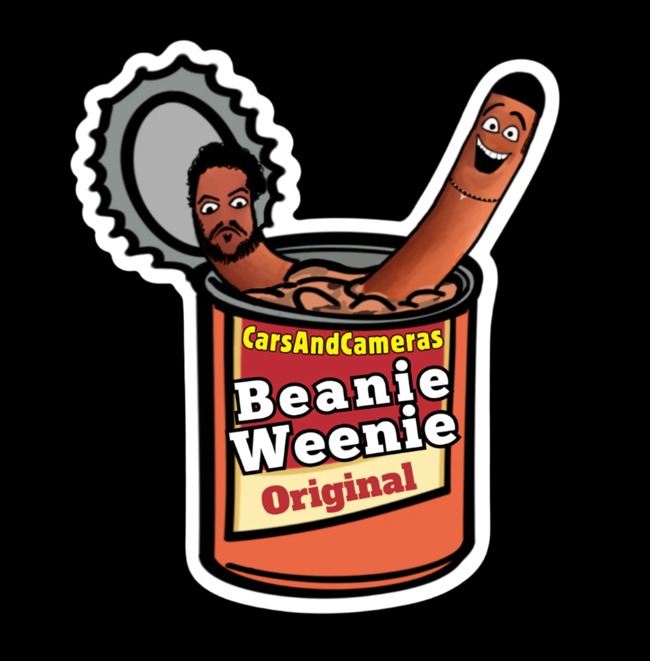 Beanie Weenie Boyz Sticker (2 Pack)